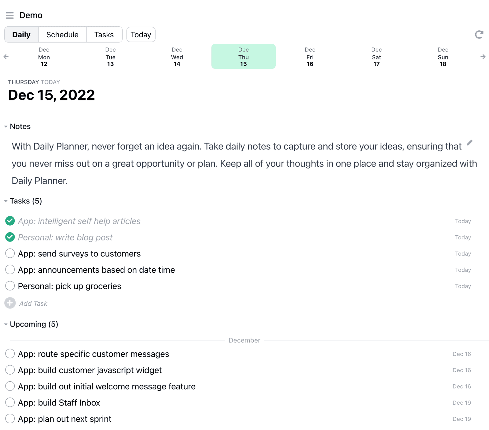 App screenshot