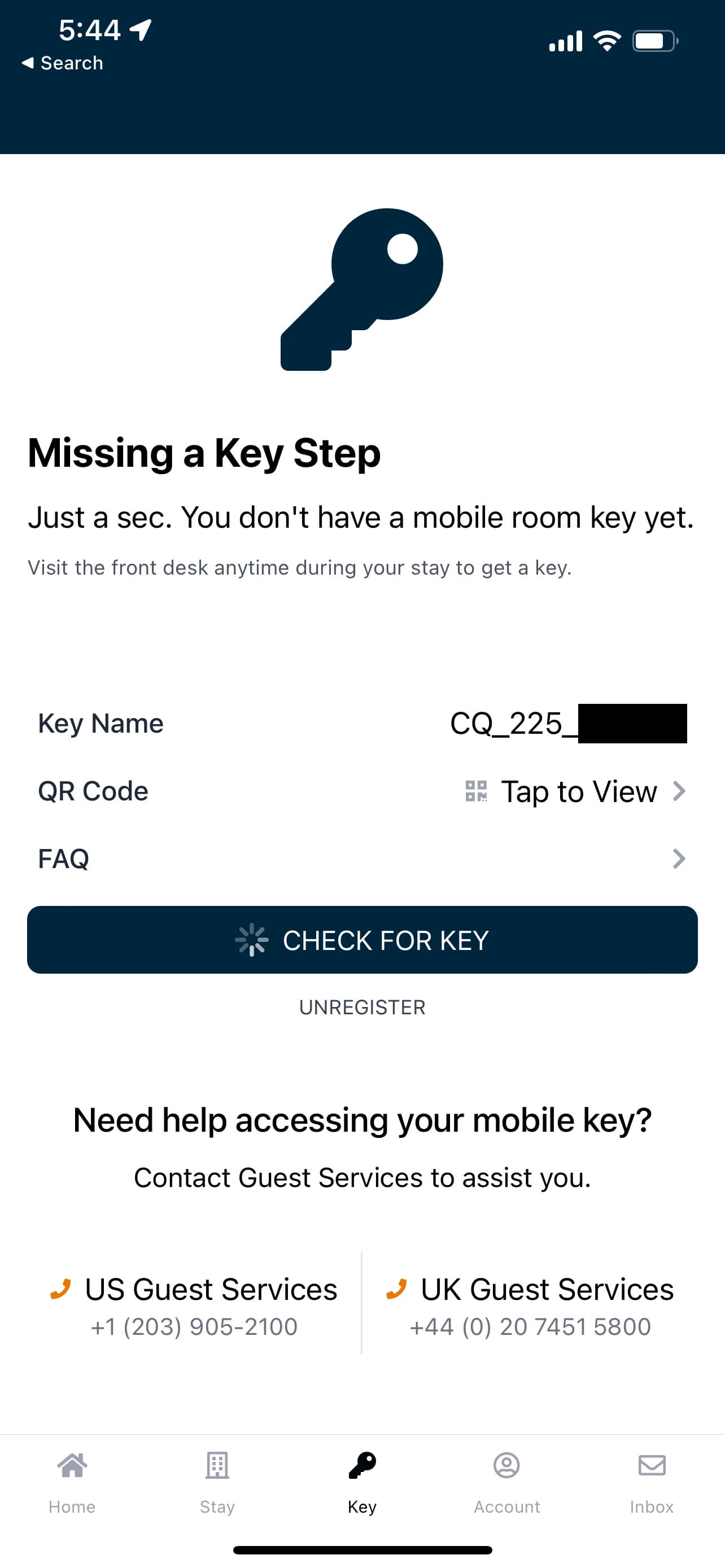 Club Quarters Mobile Key