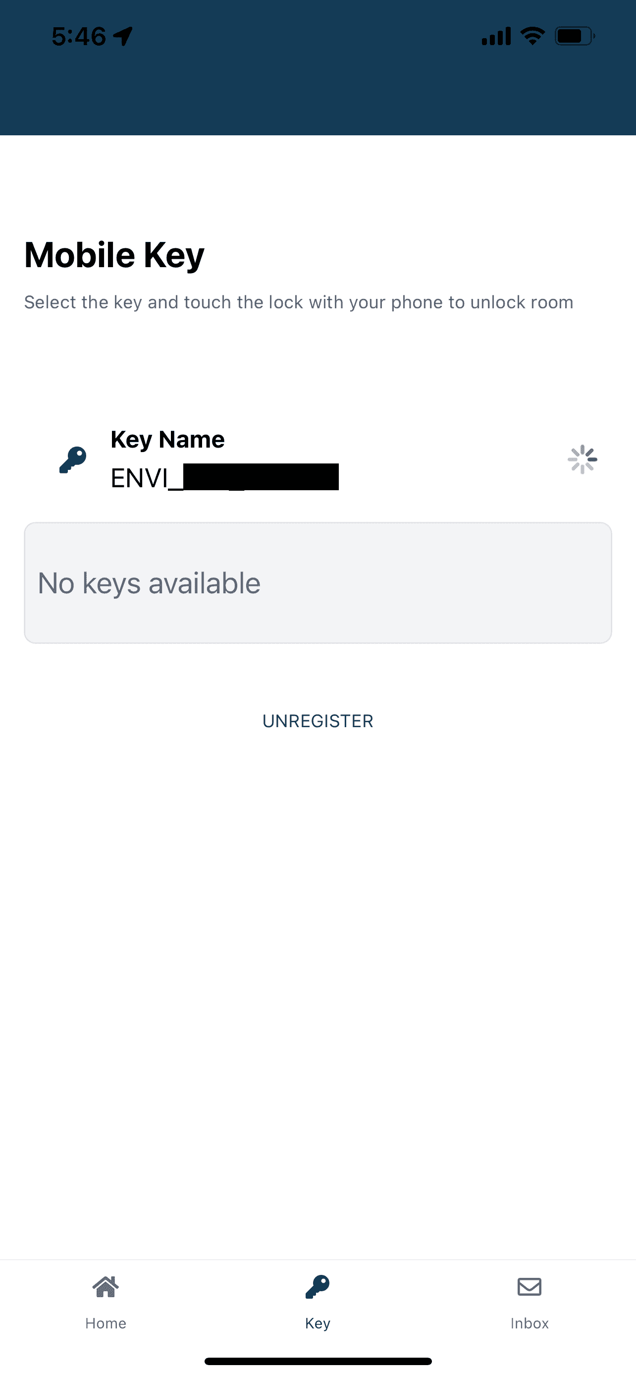 Harbour Mobile Key