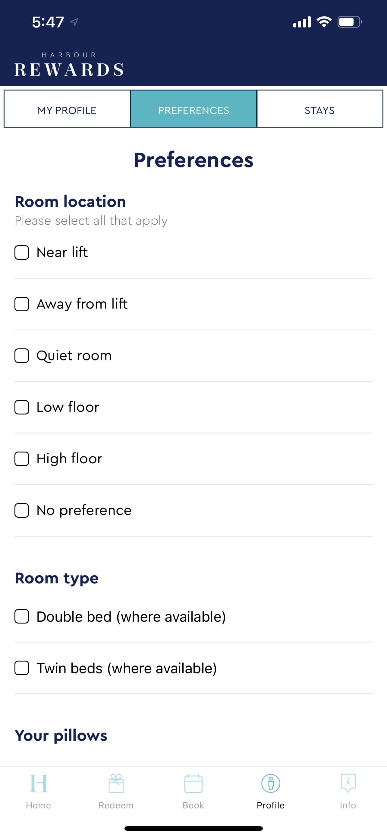 Harbour Preferences