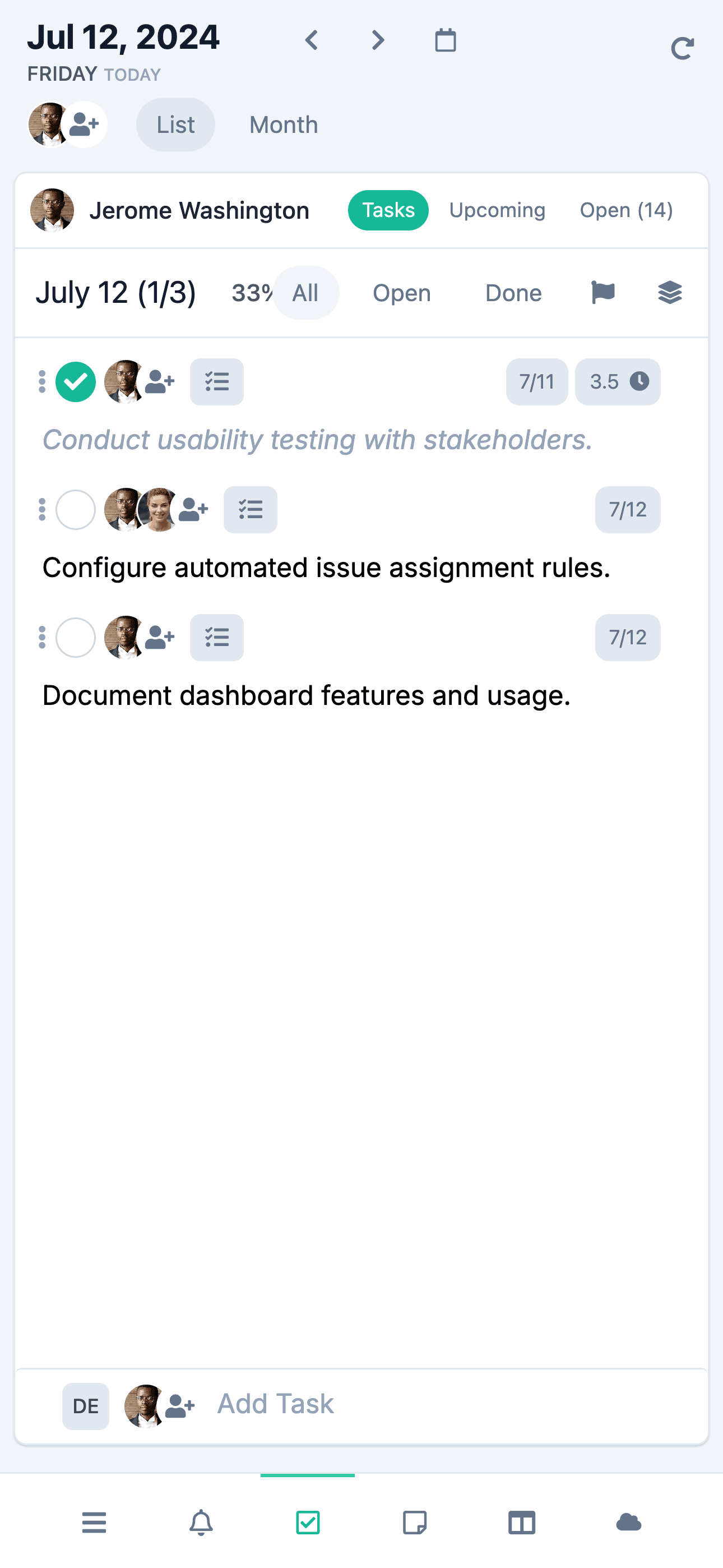 Task List Mobile